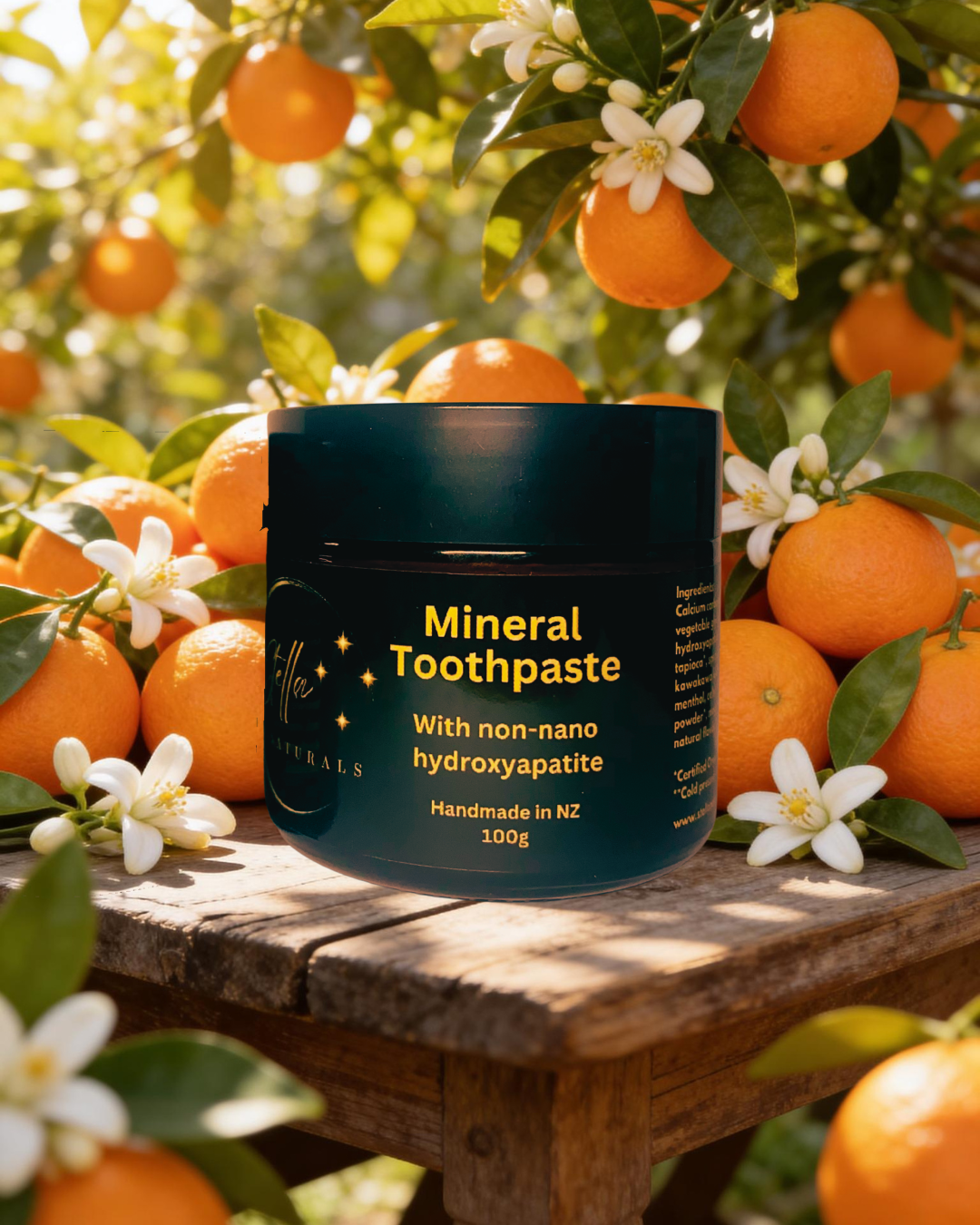 20g Tester - Orange, Frankincense, Myrrh & Clove Hydroxyapatite Toothpaste, Fluoride-Free